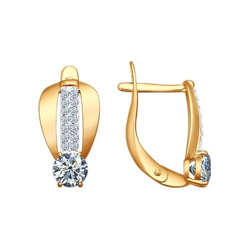 

Серьги женские из серебра SOKOLOV 93020600, фианит, 93020600