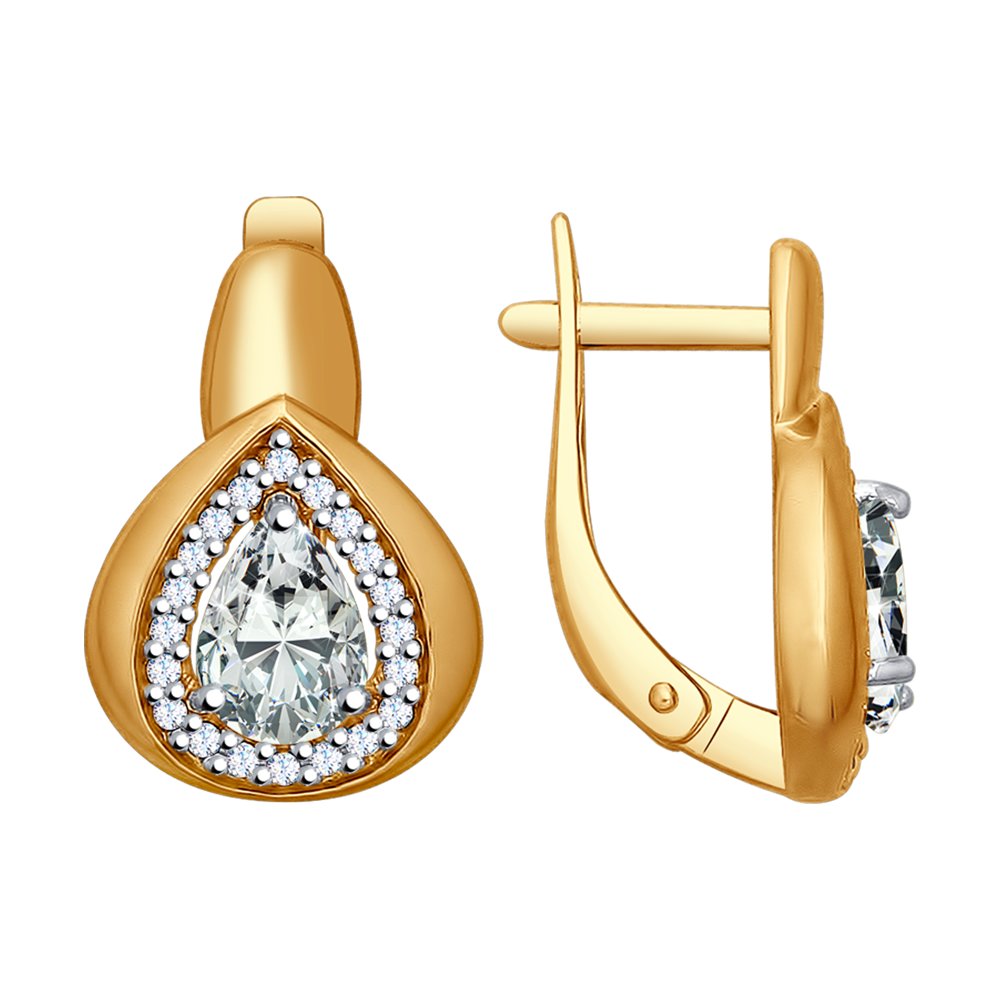 

Серьги женские из серебра SOKOLOV 93020801, фианит, 93020801