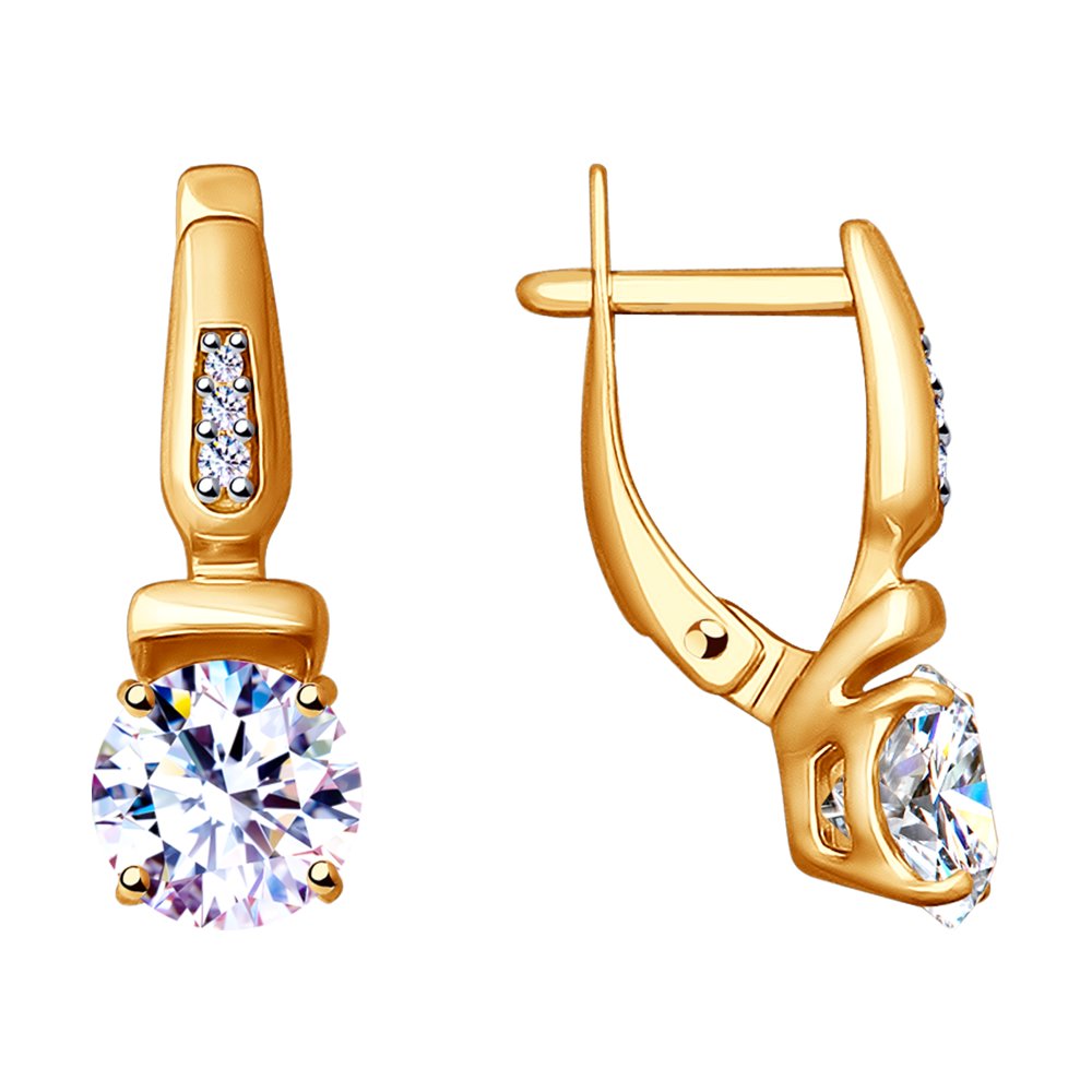 

Серьги из серебра SOKOLOV 93020880, фианит, 93020880