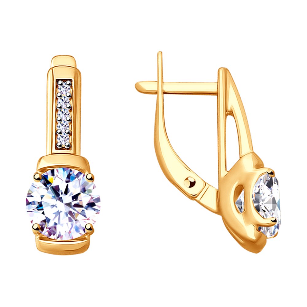 

Серьги женские из серебра SOKOLOV 93020883, фианит, 93020883