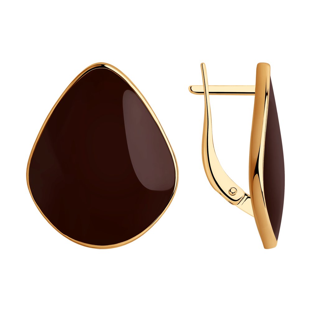 

Серьги женские из серебра SOKOLOV 93020978, эмаль, 93020978