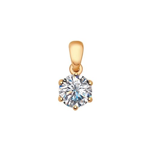 

Кулон из серебра SOKOLOV 93030286, фианит, 93030286