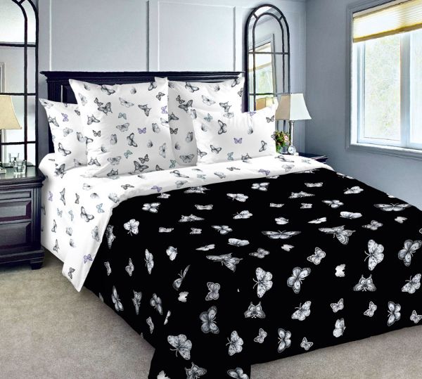 фото Постельное белье "трепетная красота 1" 2-спальное с европростыней пекс-дизайн