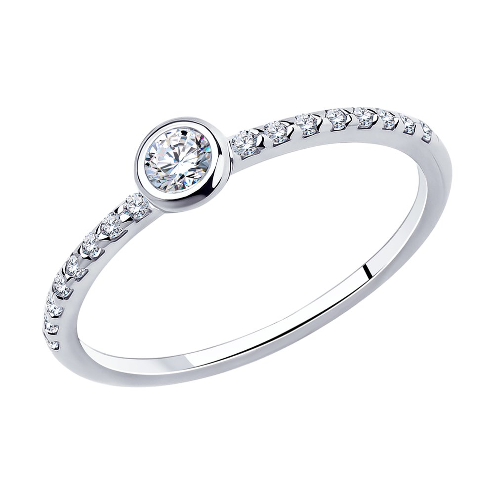 

Кольцо из серебра р. 18 SOKOLOV 94010629, фианит, 94010629