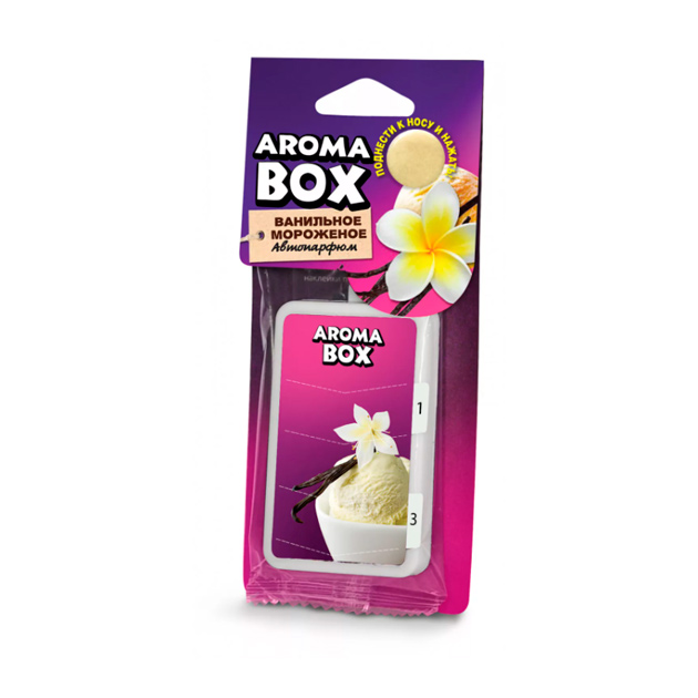 

Ароматизатор подвесной картон высококапиллярный (ваниль) Aroma Box FOUETTE, Белый