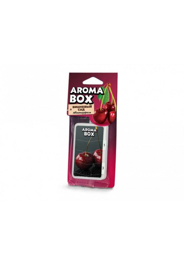 

Ароматизатор подвесной картон высококапиллярный (вишневый сад) Aroma Box FOUETTE