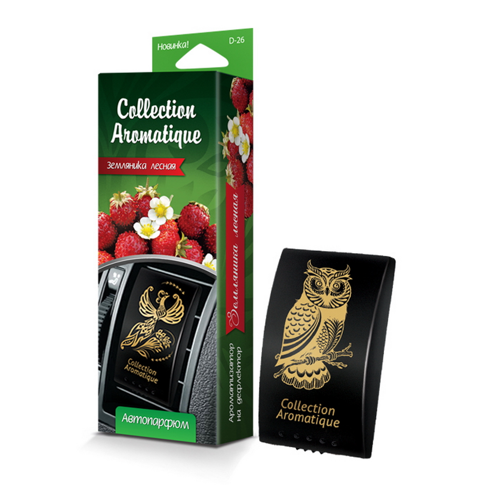 

Ароматизатор в машину Fouette Anti Smoke земляника лесная, Золотистый;черный