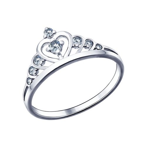 

Кольцо из серебра р. 16 SOKOLOV 94011483, фианит, 94011483