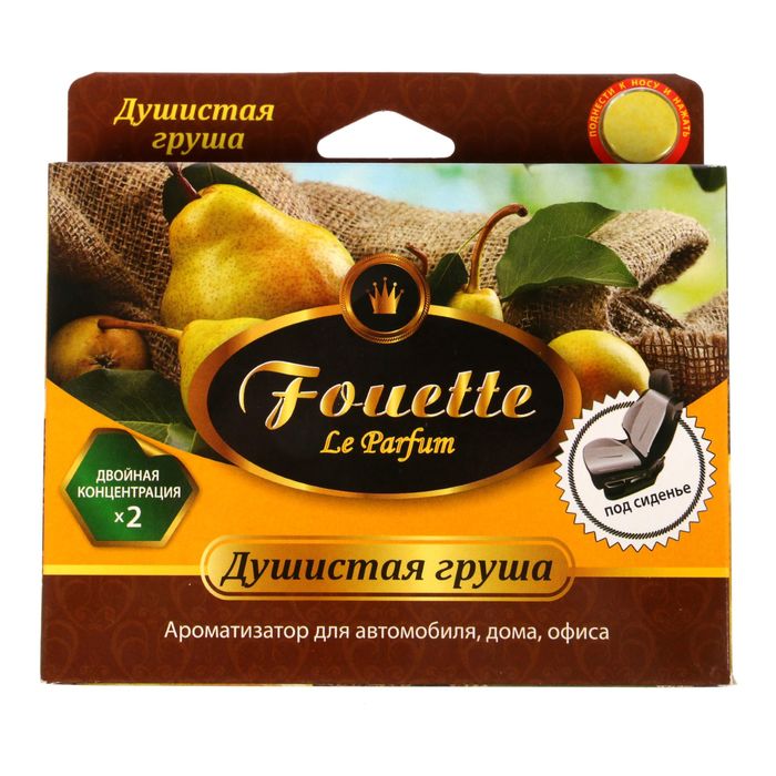 фото Ароматизатор под сиденье пенный (груша душистая) 200г fouette