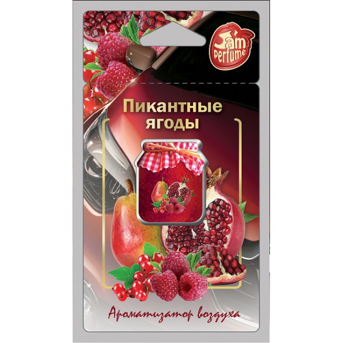 

Ароматизатор подвесной мембранный (ягоды пикантные) Jam Perfume FOUETTE, Красный