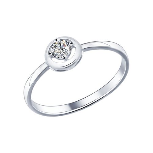 

Кольцо из серебра р. 17 SOKOLOV 94011569, фианит, 94011569