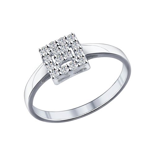 

Кольцо из серебра р. 16 SOKOLOV 94011712, фианит, 94011712