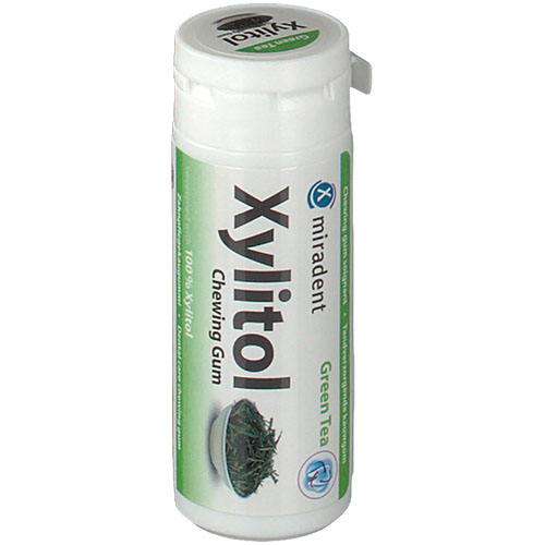 Miradent Xylitol жевательная резинка с ксилитом (зеленый чай)