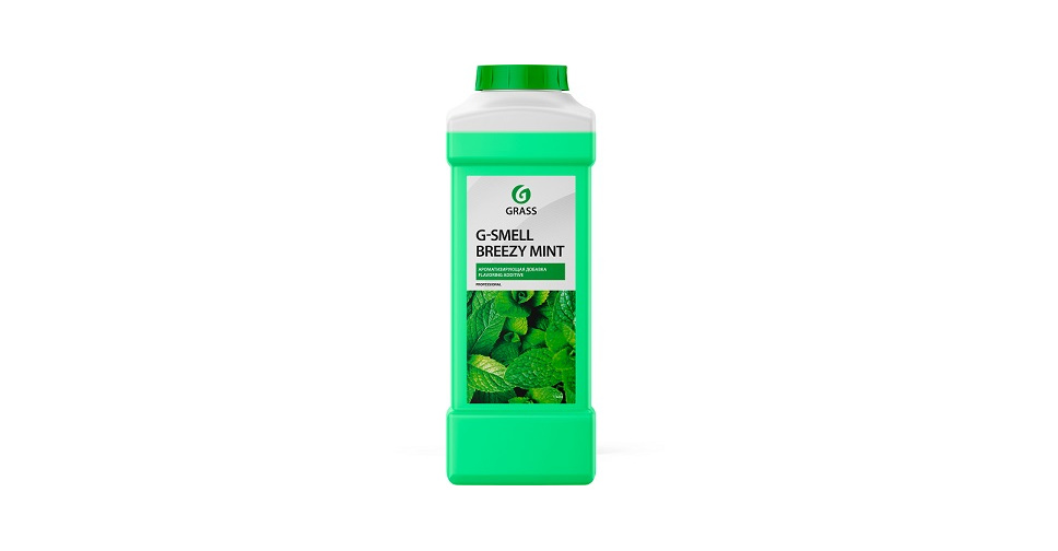 фото Ароматизатор жидкая ароматизирующая добавка g-smell breezy mint 1л grass 110336