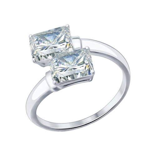 

Кольцо из серебра р. 18,5 SOKOLOV 94012075, фианит, 94012075