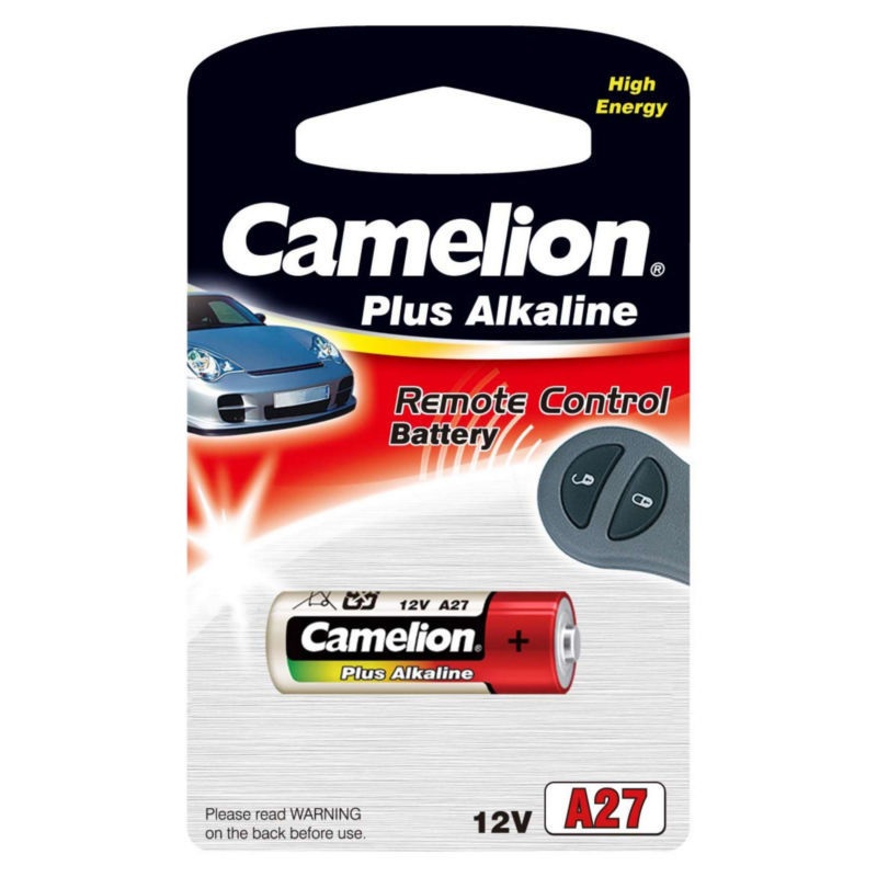 

Батарейка алкалиновая для сигнализации тип A27 12В 1шт Camelion Plus Alkaline LR27A-BP1