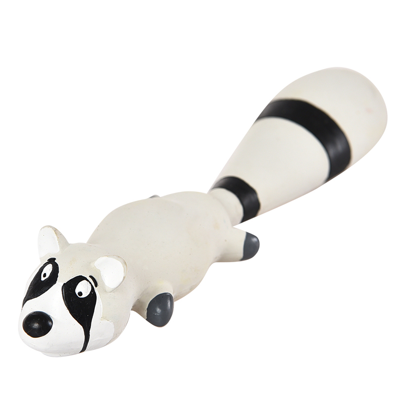 фото Игрушка для собак foxie енот с пищалкой 25см латекс