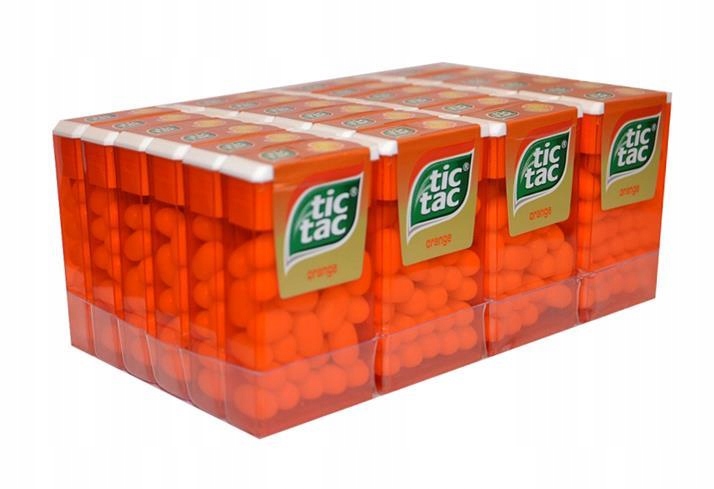 

Драже Tic Tac, апельсин, 16 г- блок 24 штуки