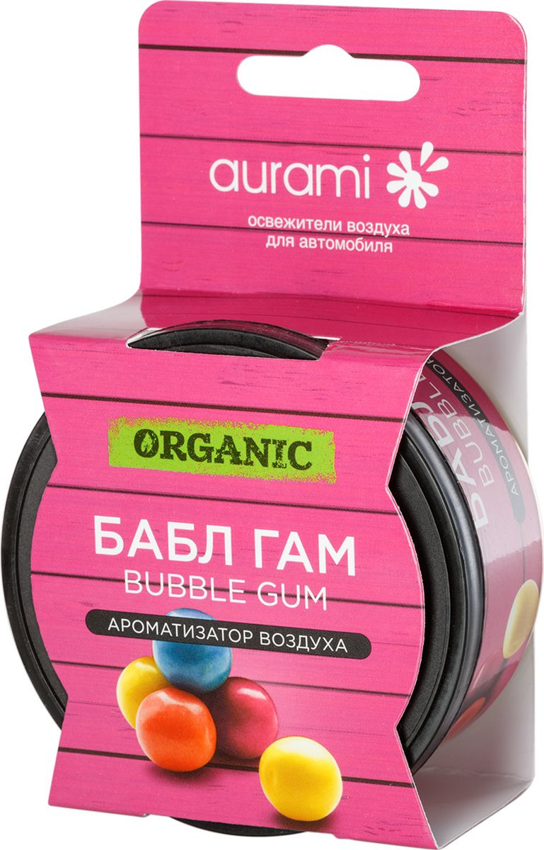 

Ароматизатор в машину AURAMI ORG23 bubble gum, Разноцветный