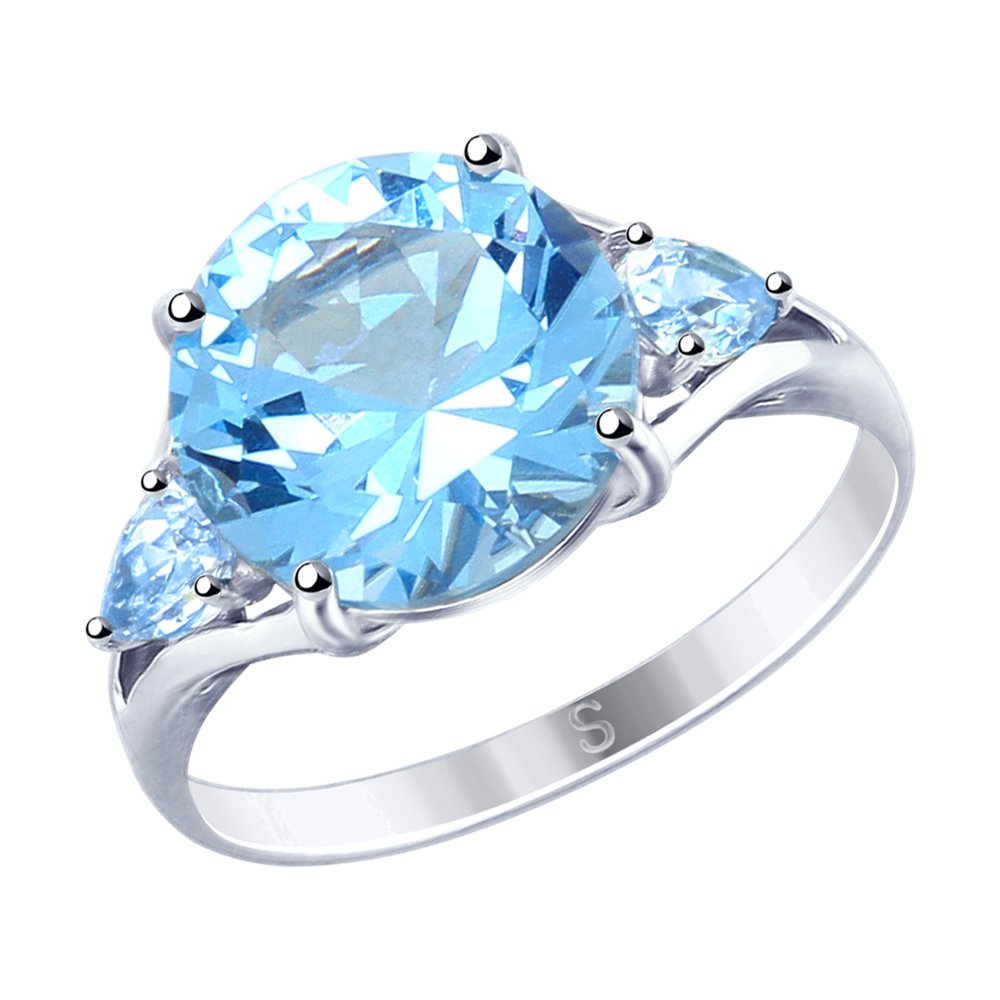 

Кольцо из серебра с фианитом р.  SOKOLOV 94012782, 94012782
