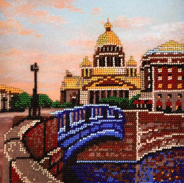 

Набор для вышивания бисером Hobby&Pro 'Синий мост' 20*19,5 см 900584