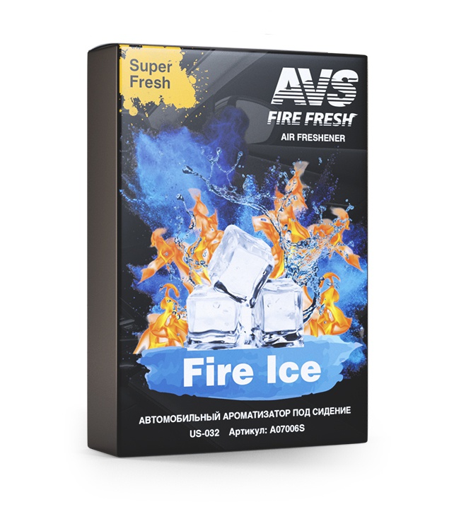 

Ароматизатор Super Fresh (Огненный лёд/Fire Ice) (гелевый) AVS US-009