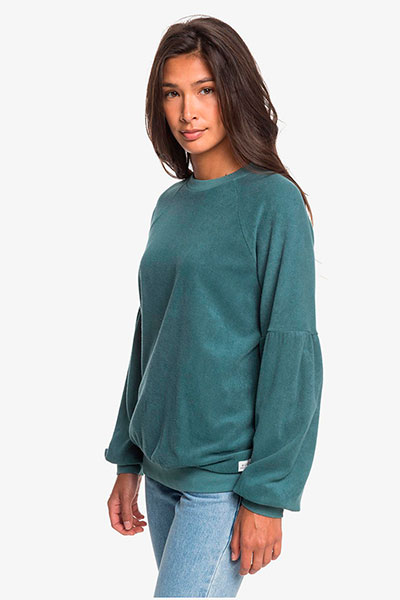 

Свитшот женский Roxy Palm Trees Sway ERJFT04193 зеленый L, Palm Trees Sway ERJFT04193