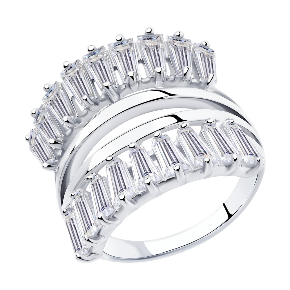 

Кольцо из серебра с фианитом р. 19 SOKOLOV 94013107, 94013107