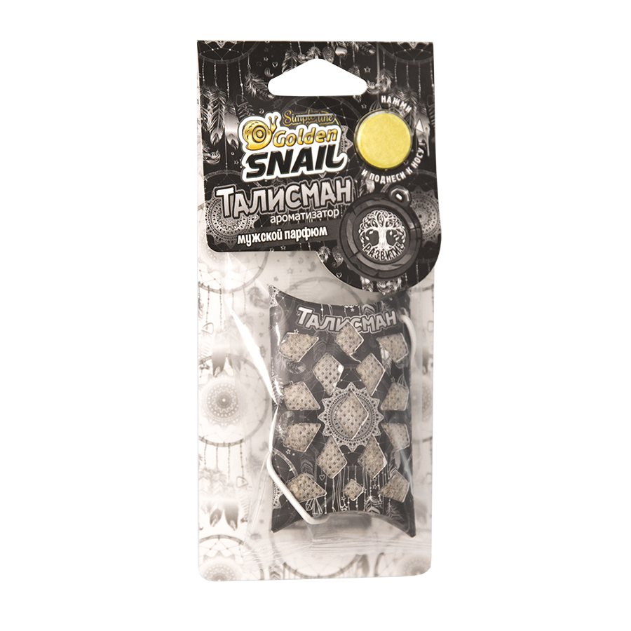 Ароматизатор Golden Snail талисман, Мужской парфюм GS 6914