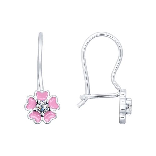 

Серьги из серебра с фианитом SOKOLOV 94021819, 94021819