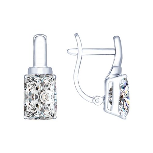 

Серьги из серебра SOKOLOV 94022276, фианит, 94022276