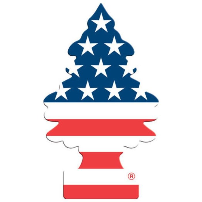 Освежитель воздуха Car-Freshner Little Trees Американский флаг, U1P-10945-RUSS