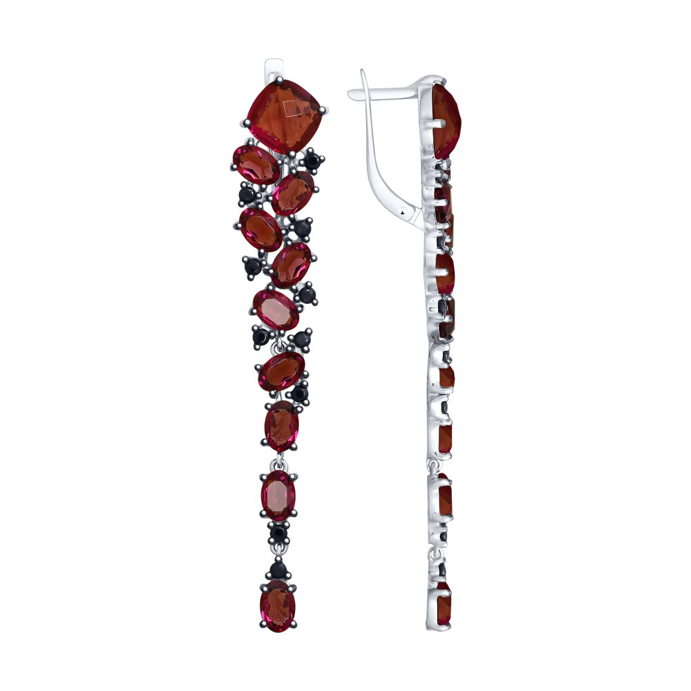 

Серьги женские из серебра SOKOLOV 94023042, фианит, 94023042