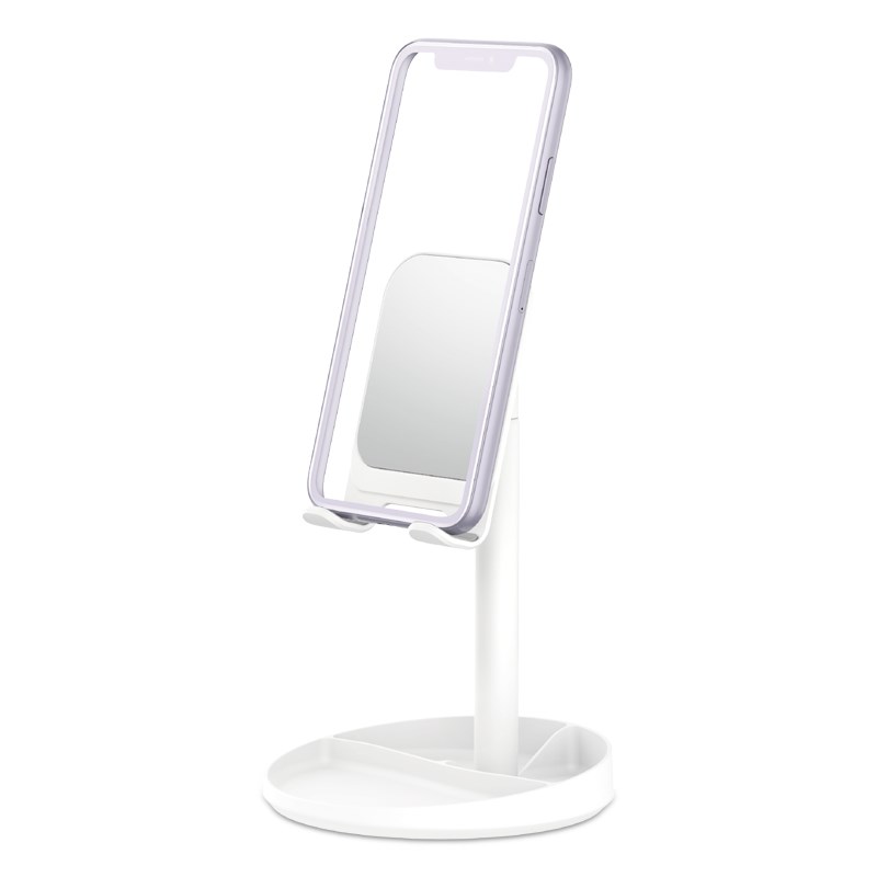 фото Держатель мобильного телефона wiwu mirror desktop stand zm201 белый