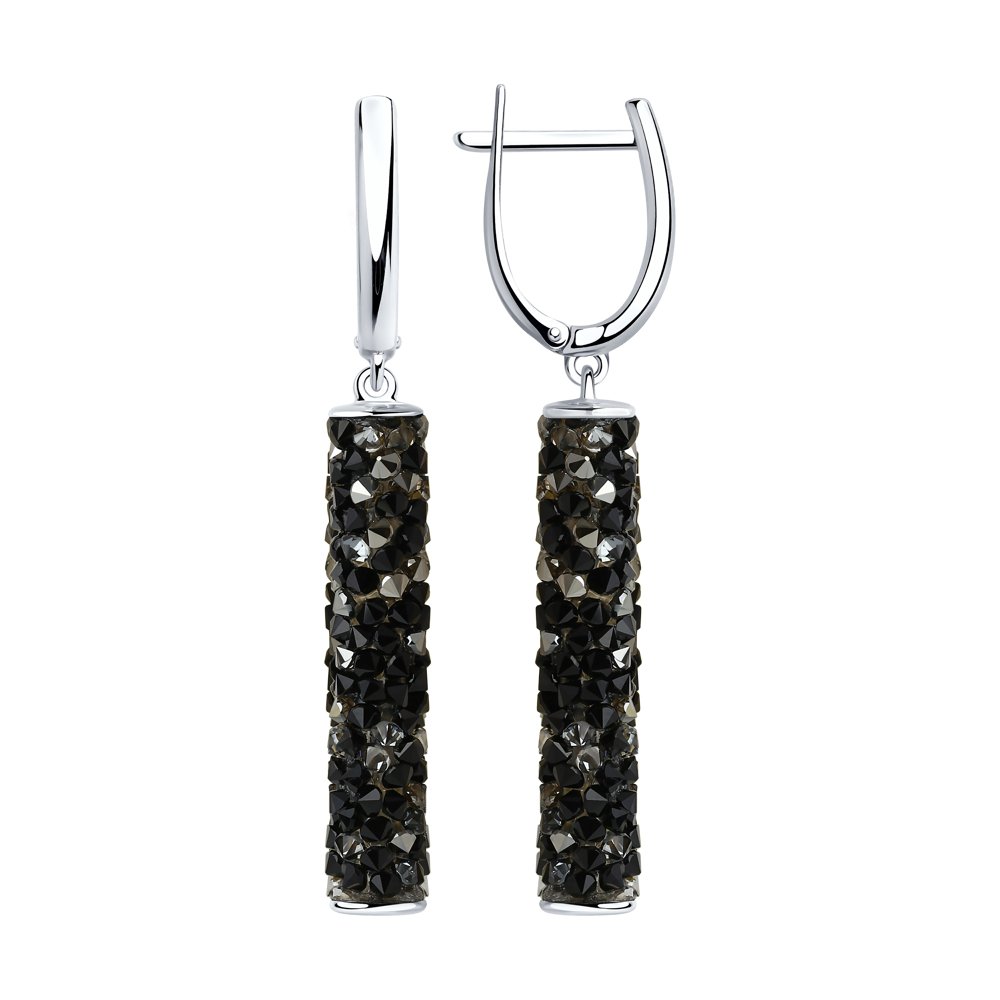 

Серьги женские из серебра SOKOLOV 94023186, фианит, 94023186