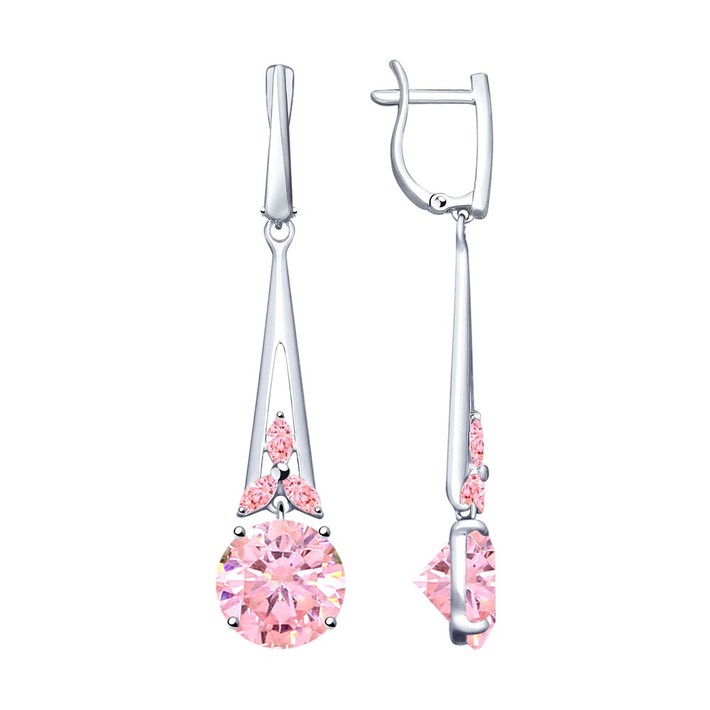 

Серьги женские из серебра SOKOLOV 94023313, фианит, 94023313