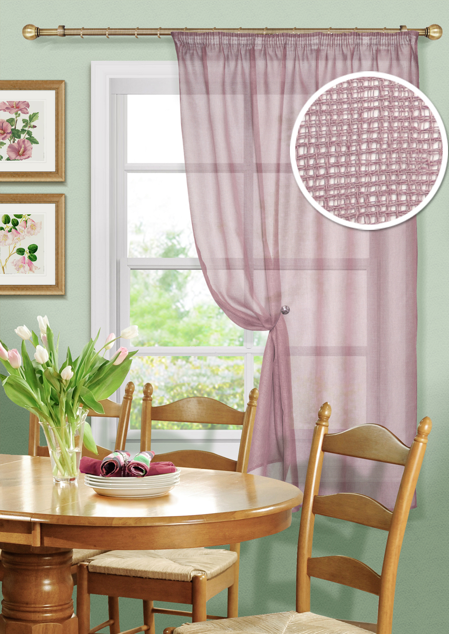 

Штора Kauffort Basicos 135x170, розовый, 1 шт., Basicos