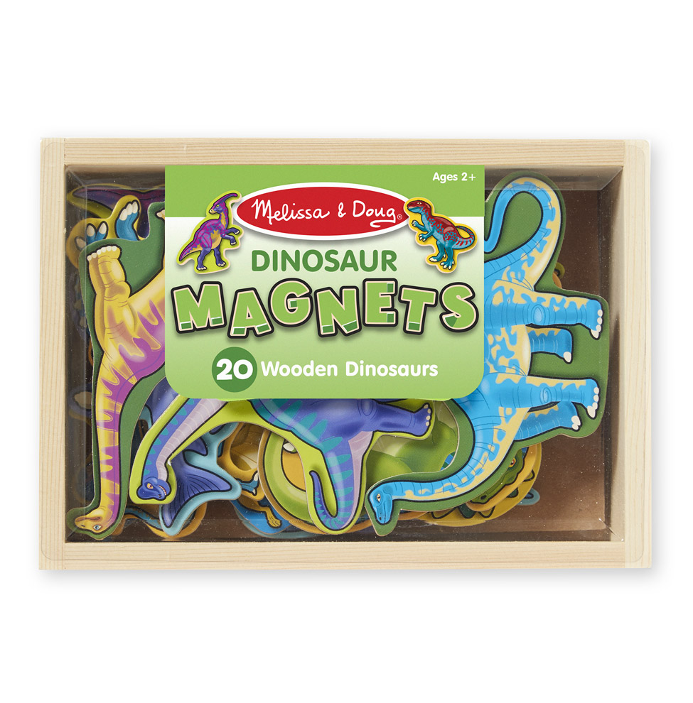 

Магнитные игры Melissa & Doug Деревянные магнитные динозавры