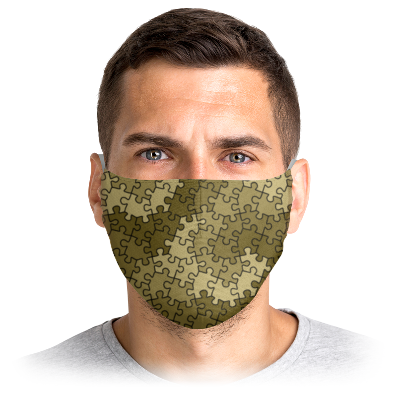 

Многоразовая маска Printio Covid19 хаки L, Covid19