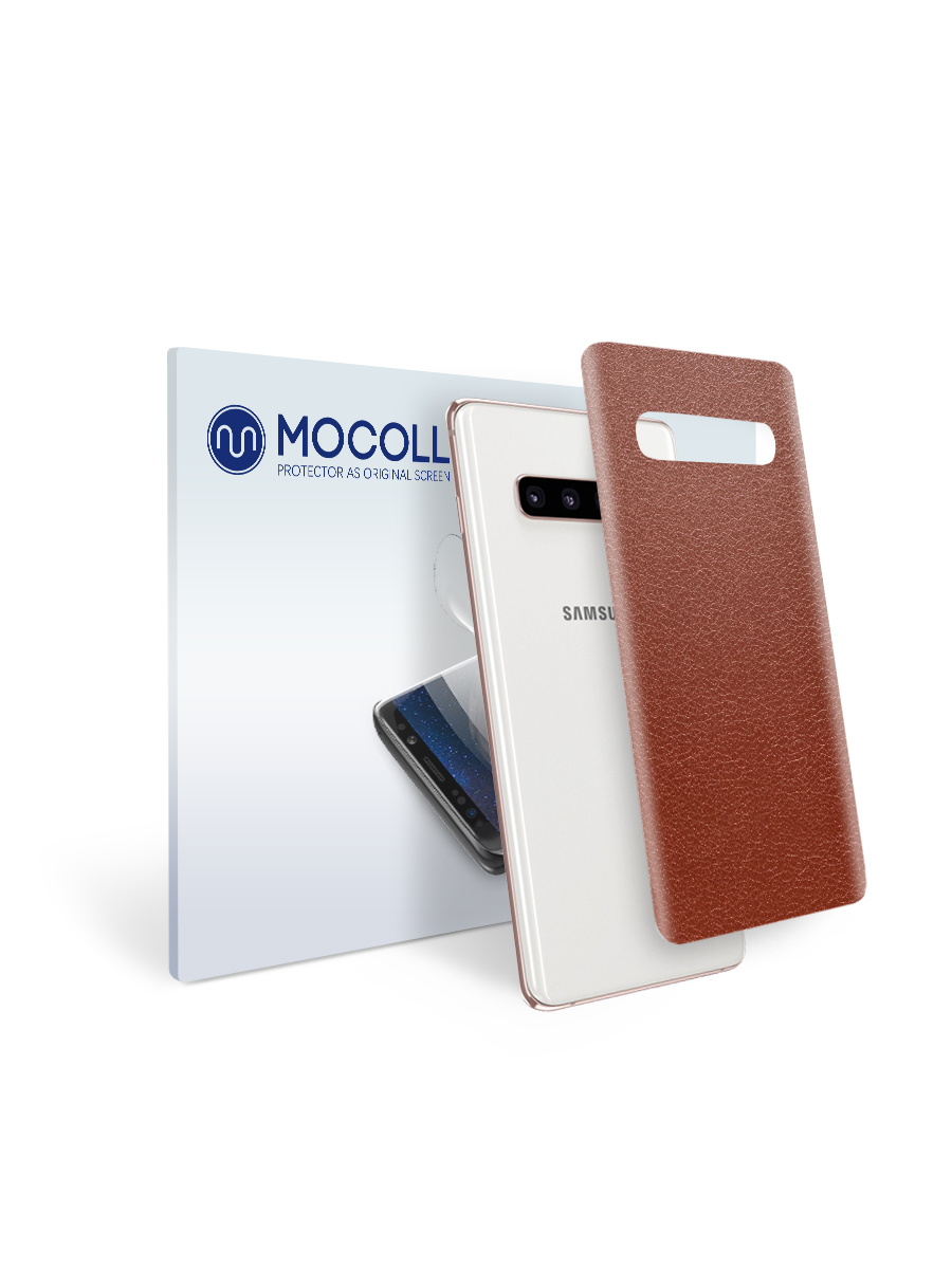 

Пленка защитная MOCOLL для задней панели Samsung GALAXY Note 10 Plus кожа коричневая