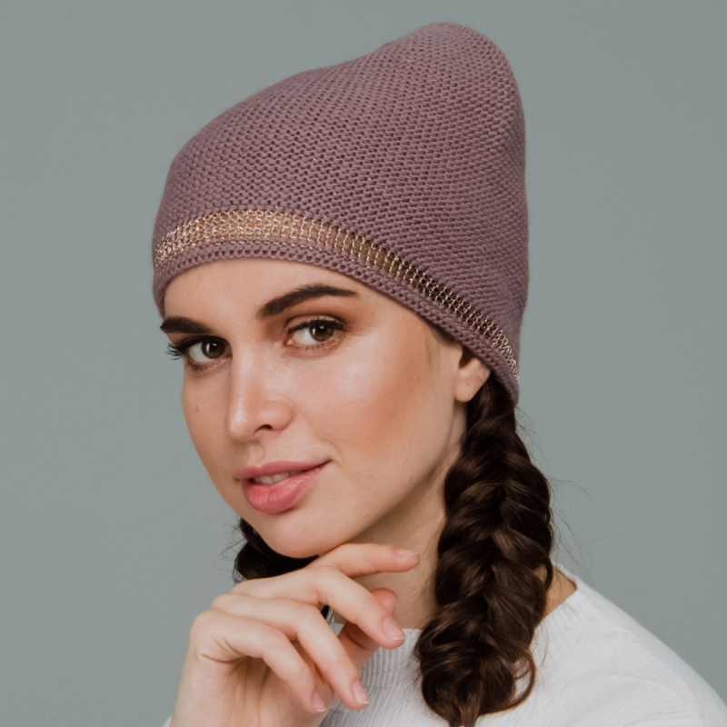

Шапка бини женская Flioraj 352FJ коричневая р. ONE SIZE, 352FJ