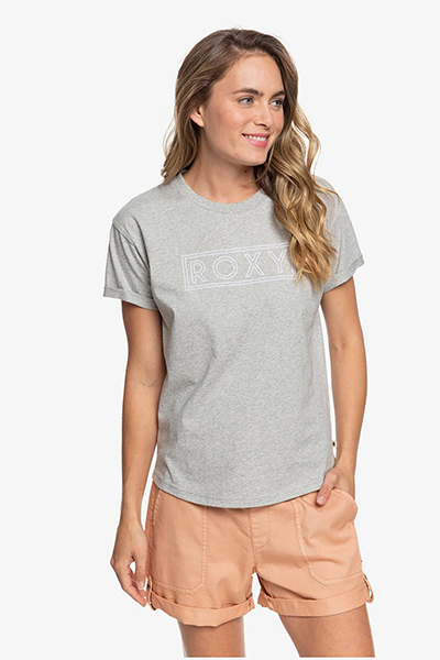 фото Футболка женская roxy epic afternoon серая s
