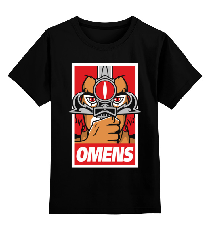 

Детская футболка Printio Omens цв.черный р.128, 0000003434869