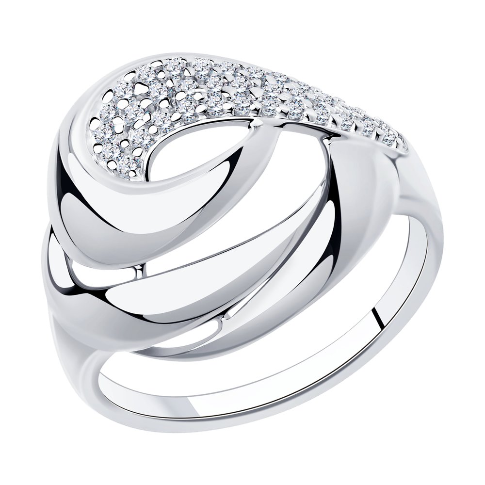 

Кольцо из серебра р. 17 Diamant 94-110-00729-1, фианит, 94-110-00729-1