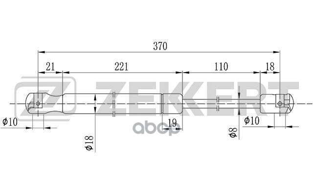 

Пружина газовая багажника BMW 3 (E90) 04- Zekkert GF1830