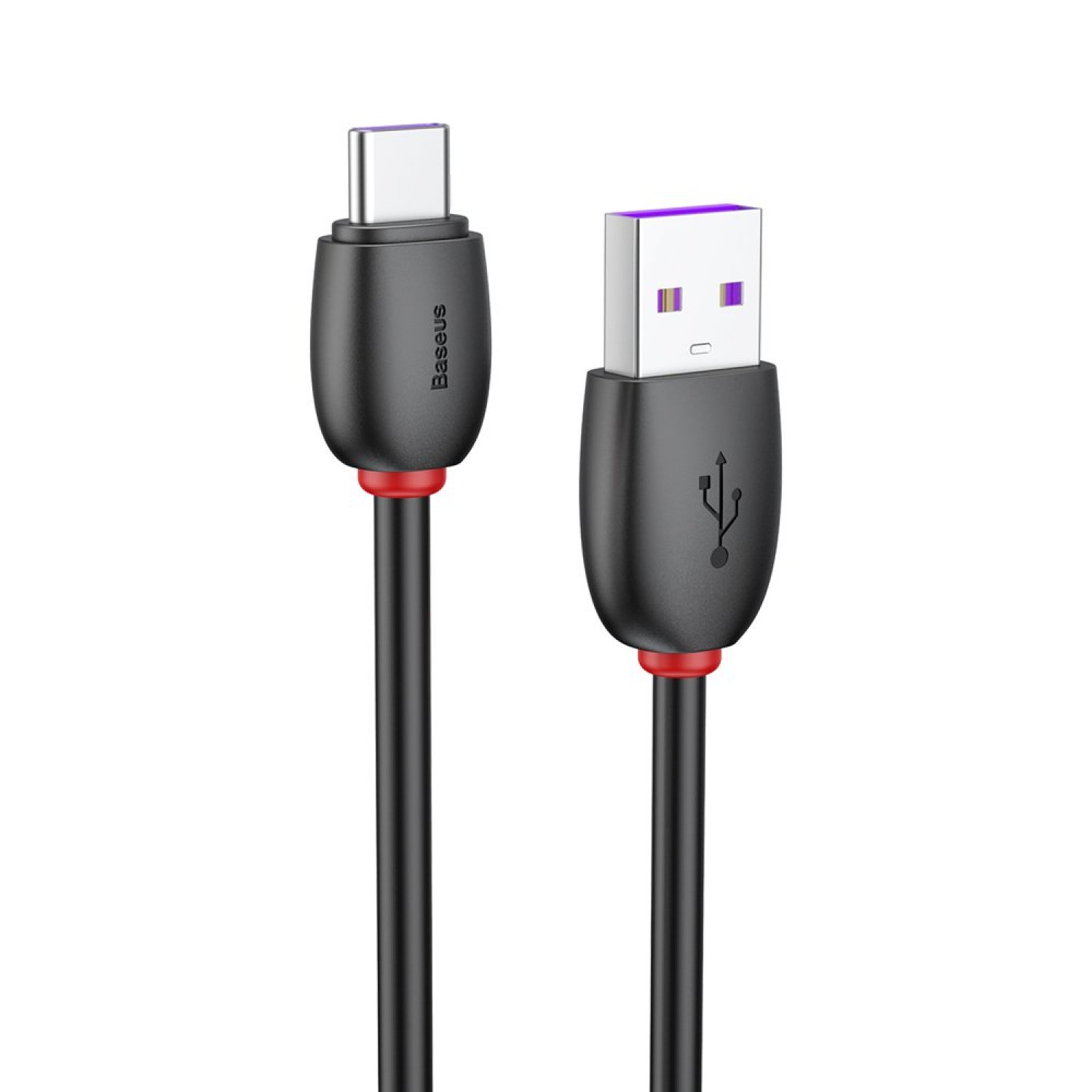 фото Кабель usb-type-c baseus purple ring black 1m 5a