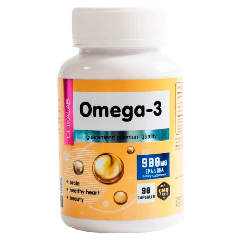 

Омега-3 рыбий жир Chikalab Omega-3 900 мг капсулы 90 шт., Omega-3 900 мг