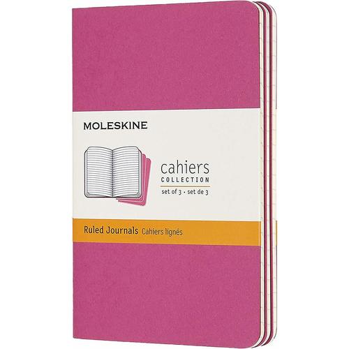 Блокнот Moleskine Cahier journal Pocket 64 страницы в линейку 9 х 14 см 3 шт.