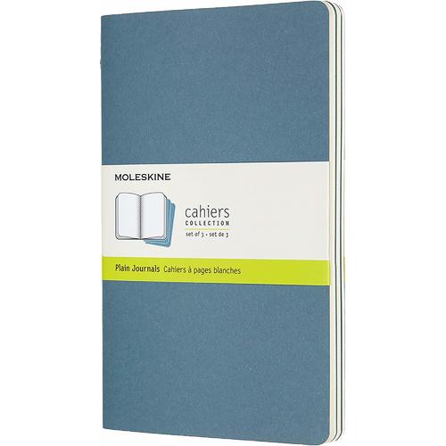 

Блокнот Moleskine Cahier journal Large, 80 страниц, нелинованный, 13 х 21 см, голубой, Cahier Journal Large 80 13 21