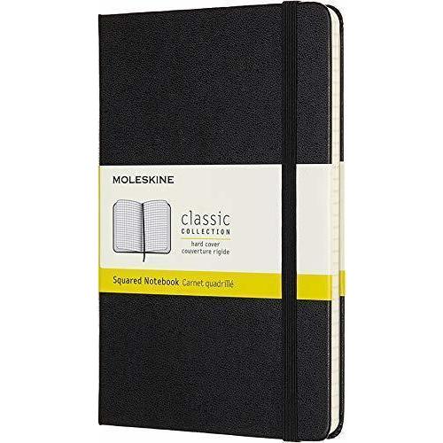

Блокнот Moleskine Classic Medium, 240 страниц, в клетку, 11,5 х 18 см, черный, Classic Medium 240 115 18